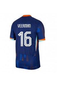 Nederland Joey Veerman #16 Voetbaltruitje Uit tenue EK 2024 Korte Mouw